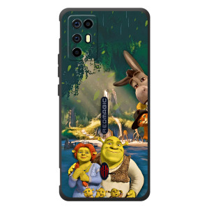 Печатный чехол с принтом Шрек для ZTE Nubia RedMagic 6R – Шрек и Фиона