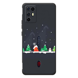 Силиконовый бампер на рождество для ZTE Nubia RedMagic 6R (Город зимний)