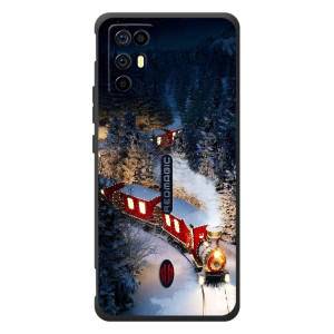 Силиконовый бампер на рождество для ZTE Nubia RedMagic 6R (Поезд)