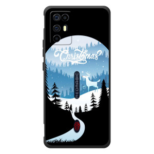 Силиконовый бампер на рождество для ZTE Nubia RedMagic 6R (Рождественский Олень)