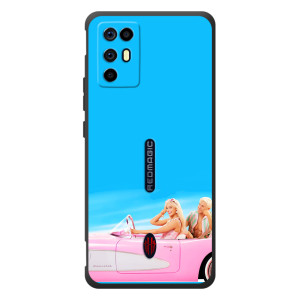 Силиконовый Чехол Барби Фильм на ZTE Nubia RedMagic 6R (Барби и Кен)