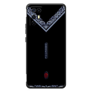 Силиконовый Чехол на ZTE Nubia RedMagic 6R (Воротник вышиванки)