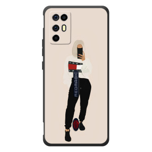 Силіконовый Чохол на ZTE Nubia RedMagic 6R з картинкой Модных девушек (Стильна)