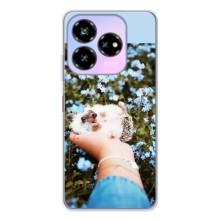 Чехлы с изображением разных животных для ZTE Nubia V60 Design (Ежик на руках)