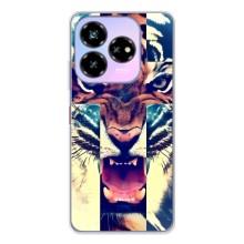 Чехлы с изображением разных животных для ZTE Nubia V60 Design (Яркий Тигр)