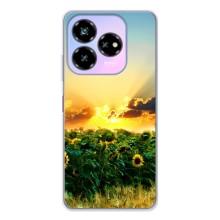 Чехлы с картинкой Подсолнухов для Нубиа В60 Дезижн – Закат Солнца