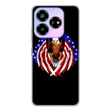 Чехол Флаг USA для ZTE Nubia V60 Design (Крылья США)