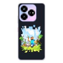Чехол Майнкрафт на ZTE Nubia V60 Design (AlphaPrint) Minecraft (персонажи Minecraft)