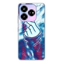 Чохол з принтом для ZTE Nubia V60 Design (AlphaPrint - Знак сердечка)