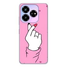 Чохол з принтом для ZTE Nubia V60 Design (AlphaPrint - Знак сердечка)