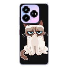 Чехол с принтом для ZTE Nubia V60 Design (AlphaPrint) Модные коты (Грустный кот)