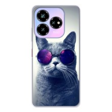 Чехол с принтом для ZTE Nubia V60 Design (AlphaPrint) Модные коты (Стильный кот)