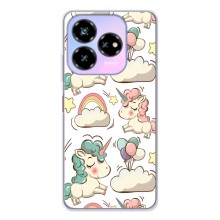 Чехол для Нубиа В60 Дезигн - (Единорожки - Новинки) (AlphaPrint) (Единорожки)