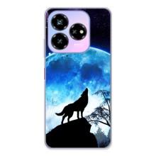 Чехол с Волком на ZTE Nubia V60 Design – Воет на луну