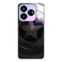 Чехол с Щитом Капитана Америки на ZTE Nubia V60 Design – Ретро Щит Капитана