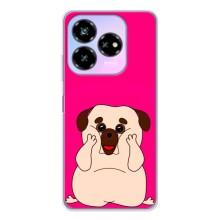 Чехол (ТПУ) Милые собачки для ZTE Nubia V60 Design (Веселый Мопсик)