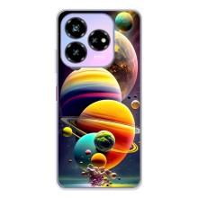 Чехол (ТПУ) с планетами на ZTE Nubia V60 Design – Солнечна система