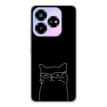 Чехол с рисунком кот на ZTE Nubia V60 Design (Равнодушный кот)