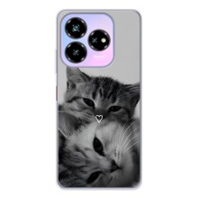 Чехол с рисунком кот на ZTE Nubia V60 Design (Пара котов)