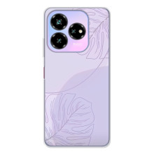 Чехол цветочный дизайн для ZTE Nubia V60 Design – Монстера фиолетовая