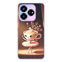 Чехол с мемом Тралалело тралала на ZTE Nubia V60 Design (Балерина капучина)