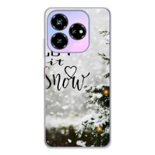 Новорічні, Святкові Чохли для ZTE Nubia V60 Design - 2024 год – Let it snow