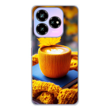 Чохол з унікальним дизайном 'Осінь з кавою' для ZTE Nubia V60 Design – Кава з жовтим
