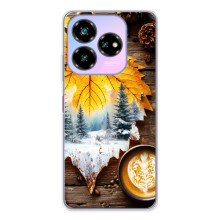 Чохол з унікальним дизайном 'Осінь з кавою' для ZTE Nubia V60 Design – Осінньо-зимове кава