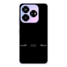 Силиконовый бампер с картинкой машины на ZTE Nubia V60 Design (Силует Audi)