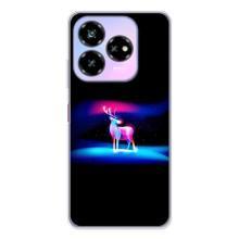 Силиконовый бампер с картинкой животных для ZTE Nubia V60 Design (Яркий олень)