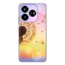 Силиконовый Чехол с одуванчиками на ZTE Nubia V60 Design – Цветок-одуванчик