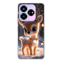 Яскравий чохол для ZTE Nubia V60 Design з Зимові Оленята (Оленятко)