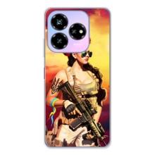 ЗСУ Чехлы (TPU) для ZTE Nubia V60 Design – Женщина солдат