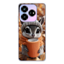 Печатный чехол «Зверята с кофе» для ZTE Nubia V60 Design