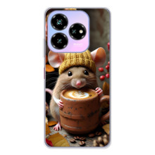 Печатный чехол «Зверята с кофе» для ZTE Nubia V60 Design – Медведь с кофе