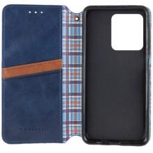 Шкіряний чохол-книжка GETMAN Cubic (PU) для ZTE Nubia V60 – Синій