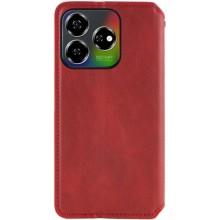 Шкіряний чохол-книжка GETMAN Cubic (PU) для ZTE Nubia V60 – Червоний