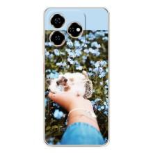 Чохли з зображенням різних тварин на ZTE Nubia V60 (Їжачок в руці)