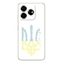 Чехлы для ZTE Nubia V60  Укр. Символика (AlphaPrint) (Герб из букв)