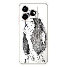 Чехол с печатью для ZTE Nubia V60 - (Мода) (AlphaPrint) (Фото девочки)
