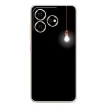 Чохол з картинками на чорному фоні для ZTE Nubia V60 – Лампочка