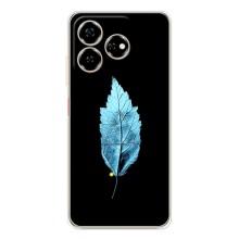 Чохол з картинками на чорному фоні для ZTE Nubia V60 – Листя
