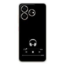 Чохол з картинками на чорному фоні для ZTE Nubia V60 – Плеєр