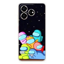 Чехол Амонг Ас для ZTE Nubia V60 (AlphaPrint) (Скины в космосе)