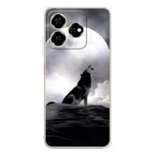 Чехол с Волком на ZTE Nubia V60 – Волк и луна