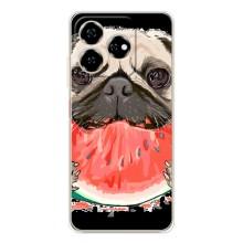 Чехол (ТПУ) Милые собачки для ZTE Nubia V60 – Смешной Мопс