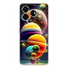 Чехол (ТПУ) с планетами на ZTE Nubia V60 – Солнечна система