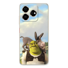 Чохол з мультфільмом Шрек на ZTE Nubia V60 – Шрек і осел