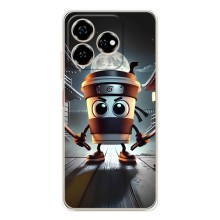 Чохол з мемом Тралалело тралала на ZTE Nubia V60 (Капучіно асасіно)