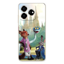 Чохол Зоотрополіс на ZTE Nubia V60 – Нік Джуді і змія